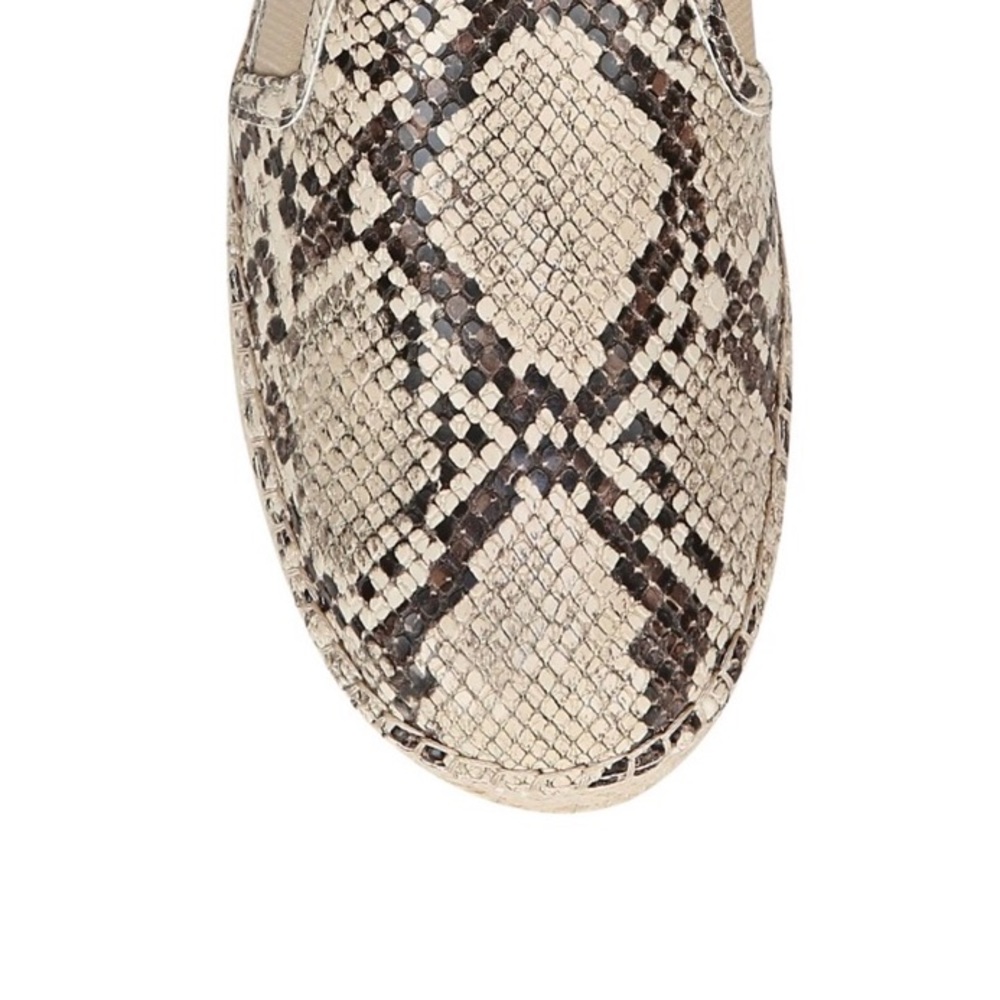 NIB Women’s Snakeskin Espadrille Platform Loafers | Slip-On Casual Flats - Picture 4 of 10